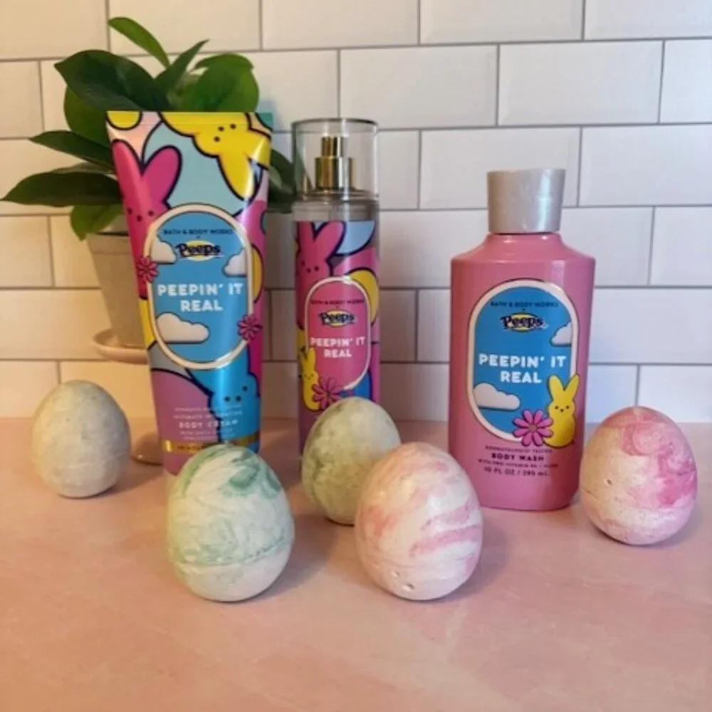 Bath and Body Works - BBW - Peepin' it Real - Body wash and Lotion for Easter - Picture 1 of 9